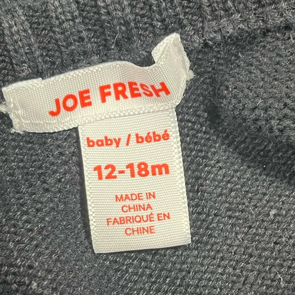 4/$20 Joe Fresh Knitted  Flannel Sweater - Picture 4 of 4